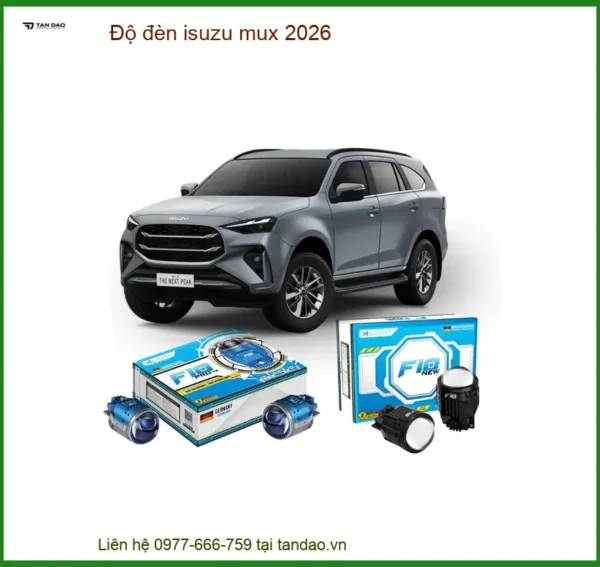 Độ Đèn Isuzu Mux 2026 Tăng Sáng Hiệu Quả - Giữ Zin Hệ Thống Điện