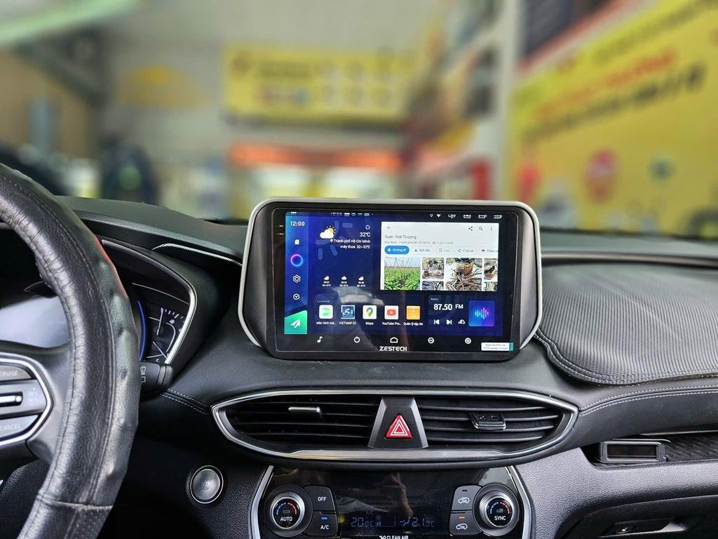 Màn Hình Hyundai Santafe 2022 Android Thông Minh Lắp Đặt Tận Nơi chính hãng 3