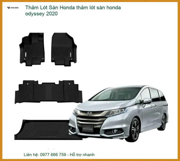 Thảm Lót Sàn Honda Odyssey 2020 Cao Cấp - Bảo Vệ Nội Thất Hoàn Hảo