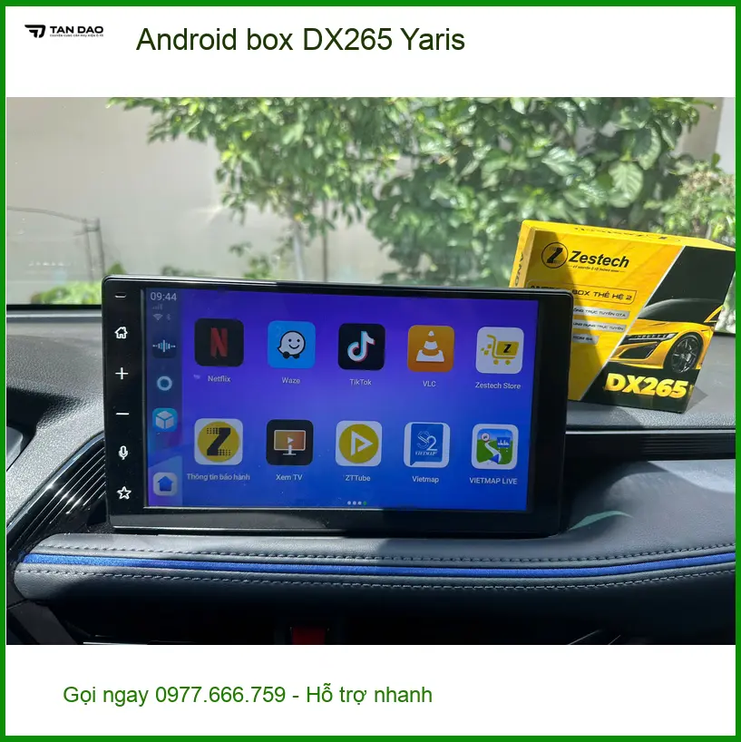 Chú Lâm lắp Android box DX265 cho Yaris Quận 2, nâng tầm giải trí xe ảnh thực tế 2
