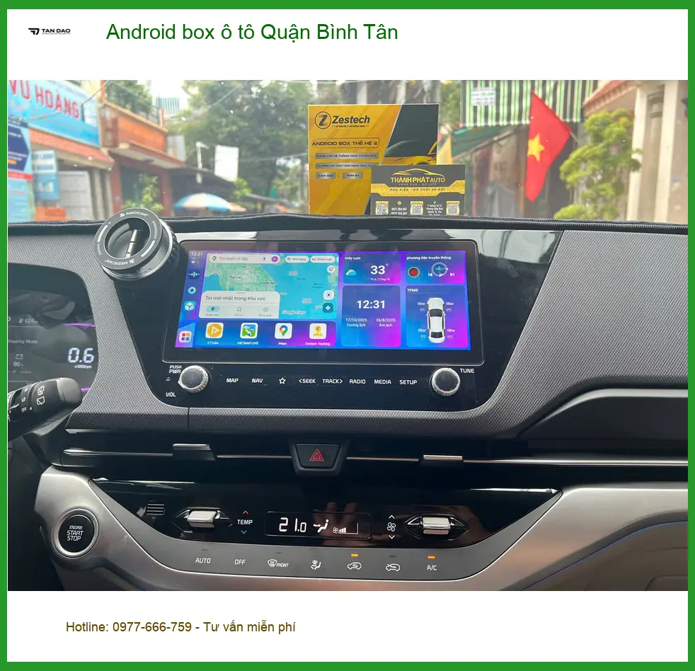 Cửa Hàng Gắn màn hình android ô tô tại Quận Bình Tân - Thi Công Chuyên Nghiệp
