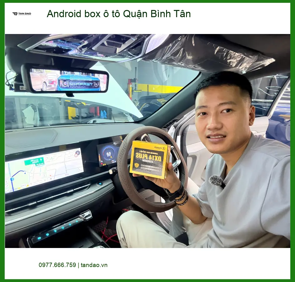 Cửa Hàng Gắn màn hình android ô tô tại Quận Bình Tân - Thi Công Chuyên Nghiệp ảnh thực tế 2