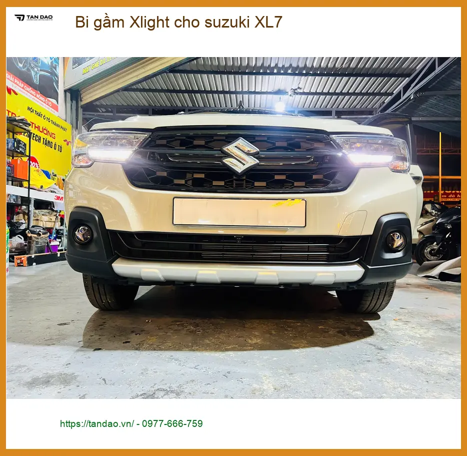 Anh Minh lắp bi gầm Xlight cho Suzuki XL7 tại Quận 11 vì đèn zin quá yếu khi trời tối ảnh thực tế 2