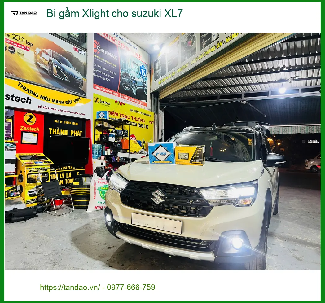 Anh Tấn lắp bi gầm Xlight cho Suzuki XL7 tại Cần Giờ vì đèn zin yếu ảnh thực tế 2