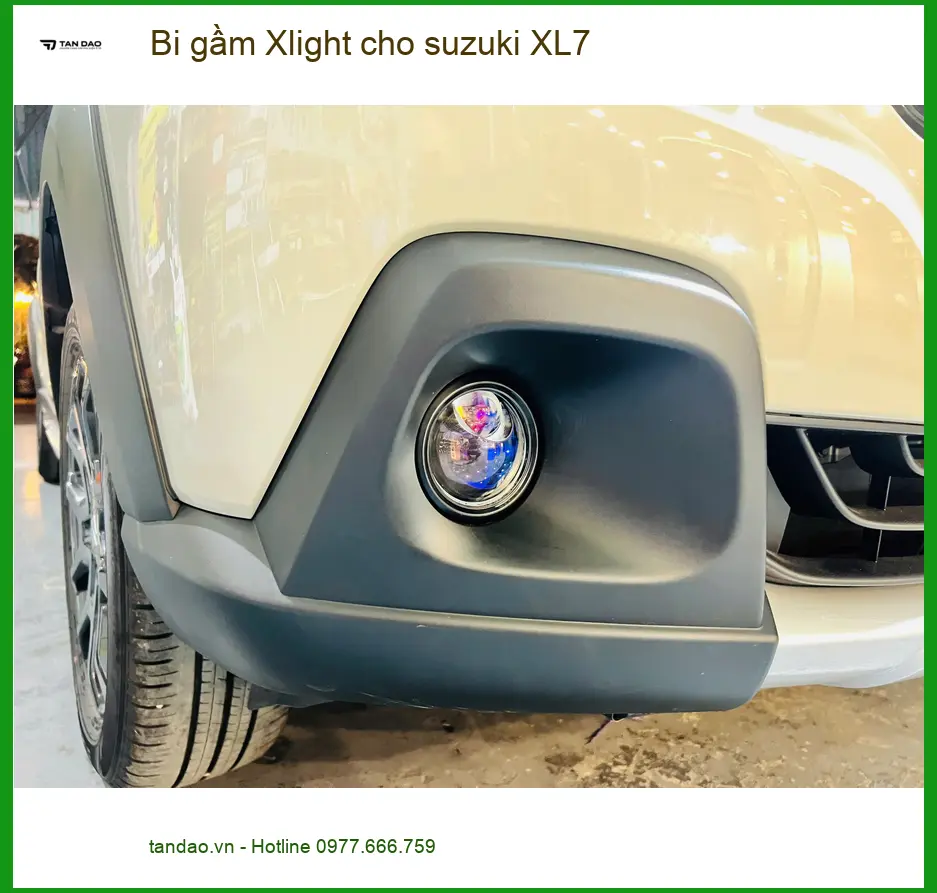 Anh Kiên lắp bi gầm Xlight cho Suzuki XL7 tại Quận 12 vì đèn zin không đủ sáng ảnh thực tế 4