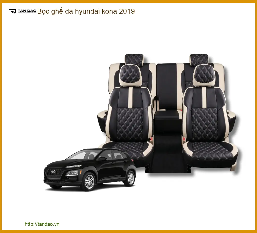 Bọc Ghế Da Xe Hyundai Kona 2019 Cao Cấp - Địa Chỉ Lắp Đặt Chính Hãng TPHCM