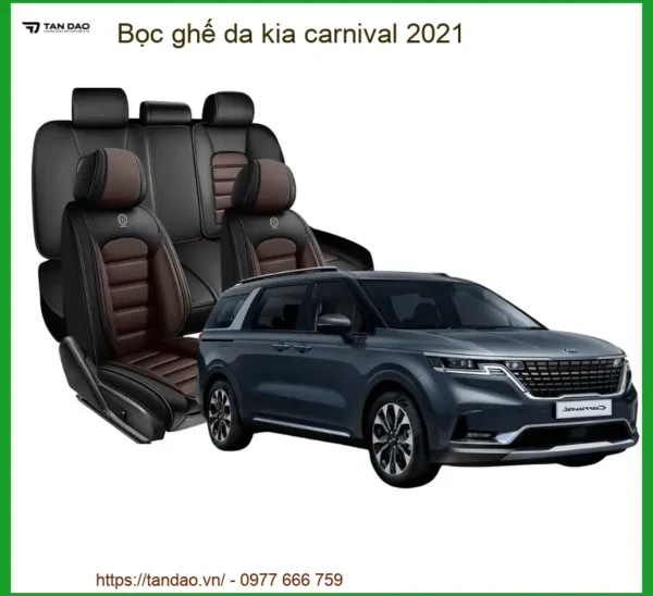 Bọc Ghế Da Kia Carnival 2021 Cao Cấp - Nâng Cấp Nội Thất Sang Trọng