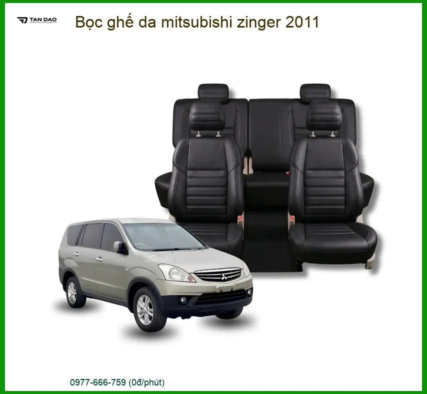 Bọc Ghế Da Mitsubishi Zinger 2011 - Địa Chỉ Lắp Đặt Chính Hãng, Uy Tín TPHCM