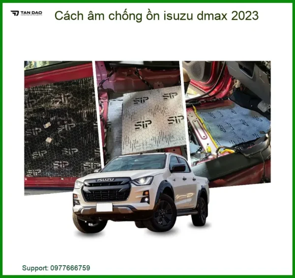 Cách Âm Chống Ồn Isuzu D-max 2023 Chính Hãng - Giải Pháp Êm Ái Tại Thành Phát Auto