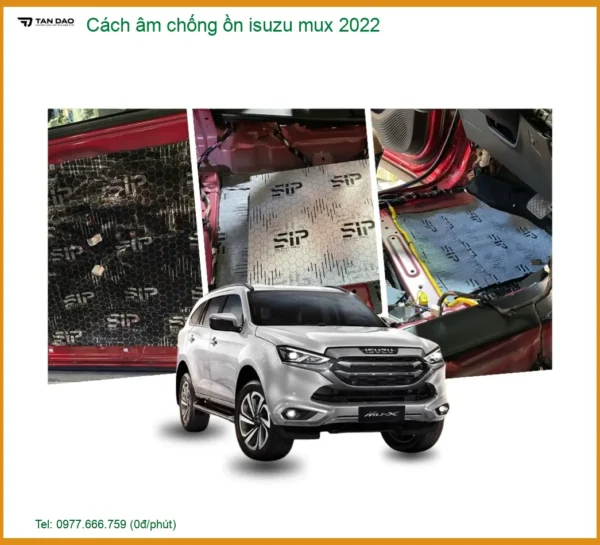Cách âm chống ồn Isuzu Mu-X 2022 - Địa Chỉ Lắp Đặt Uy Tín TPHCM