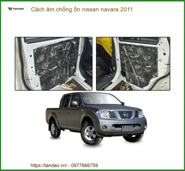 Cách âm chống ồn Nissan Navara 2011 - Địa Chỉ Lắp Đặt Uy Tín TPHCM