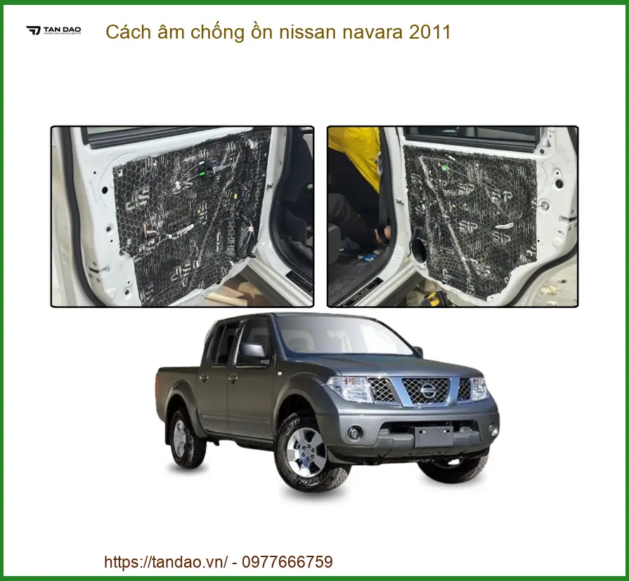 Cách âm chống ồn Nissan Navara 2011 - Địa Chỉ Lắp Đặt Uy Tín TPHCM