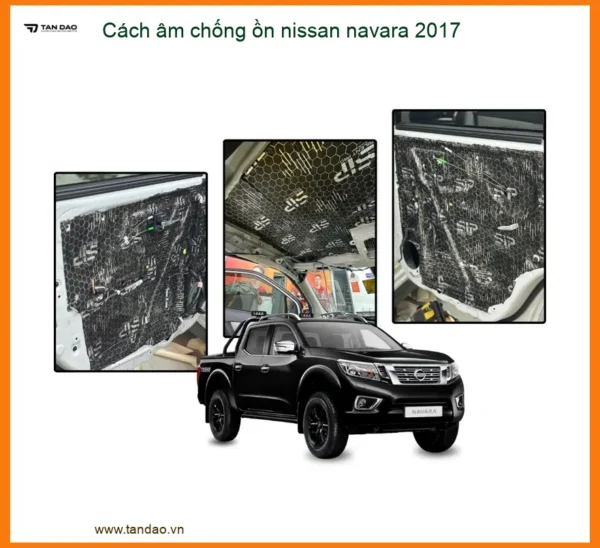 Cách âm chống ồn Nissan Navara 2017 - Trung Tâm Thi Công Giá Tốt TPHCM