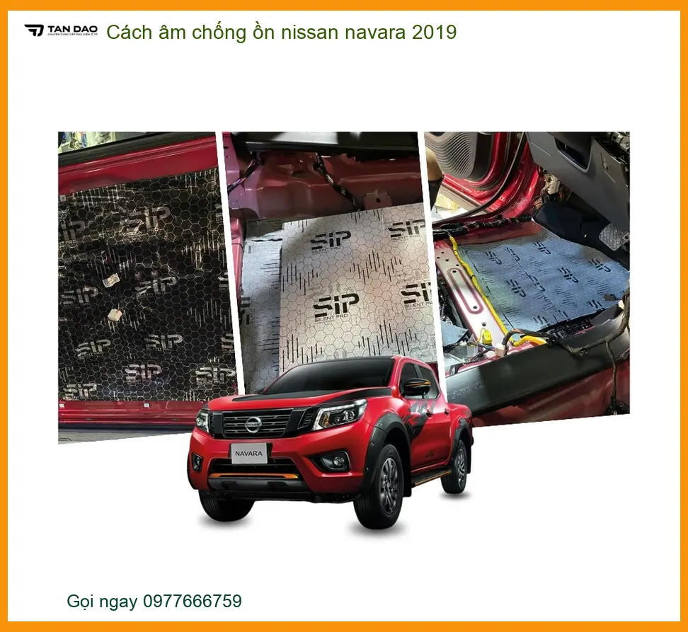 Cách âm chống ồn Nissan Navara 2019 - Địa Chỉ Lắp Đặt Uy Tín TPHCM