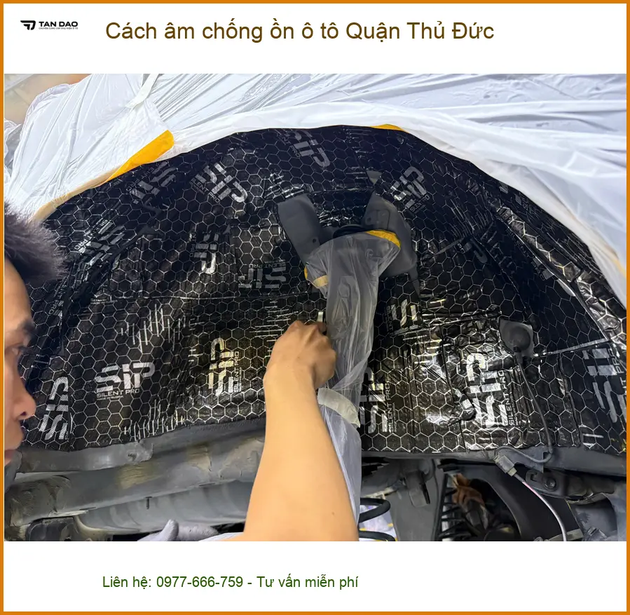 Dịch Vụ Thi Công Cách Âm Chống Ồn Ô Tô Quận Thủ Đức - Thi Công Chuyên Nghiệp ảnh thực tế 2