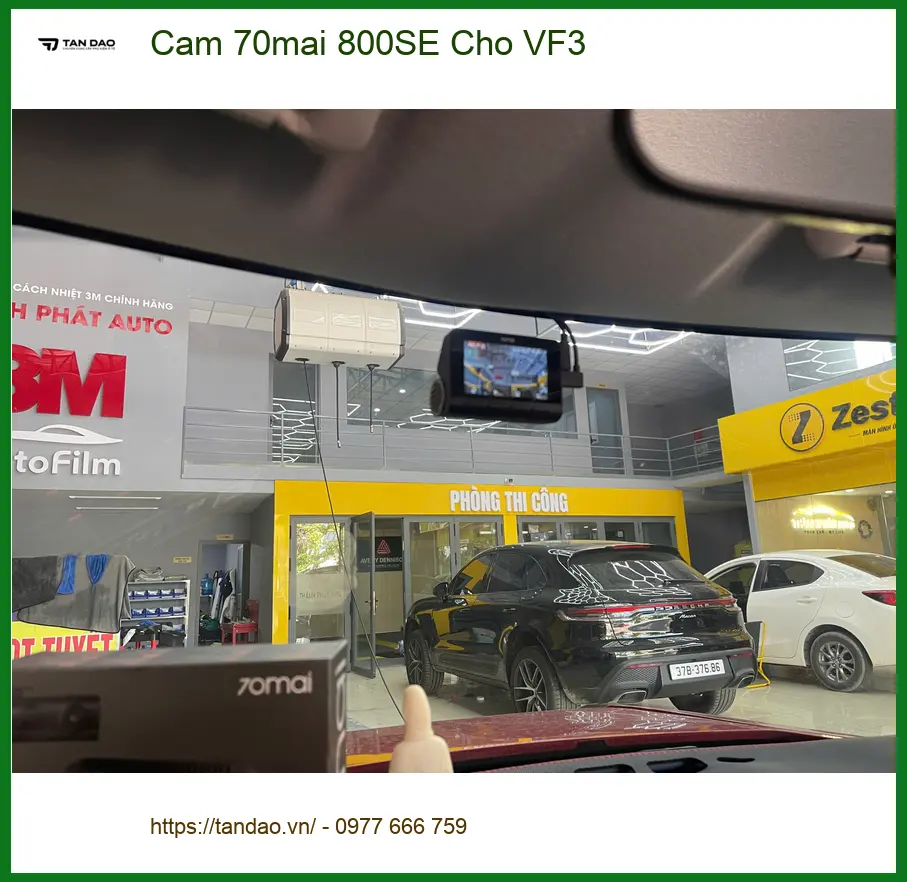 Anh Hùng lắp camera 70mai 800SE cho VF3 ở Quận 2 để an tâm lái xe ảnh thực tế 4