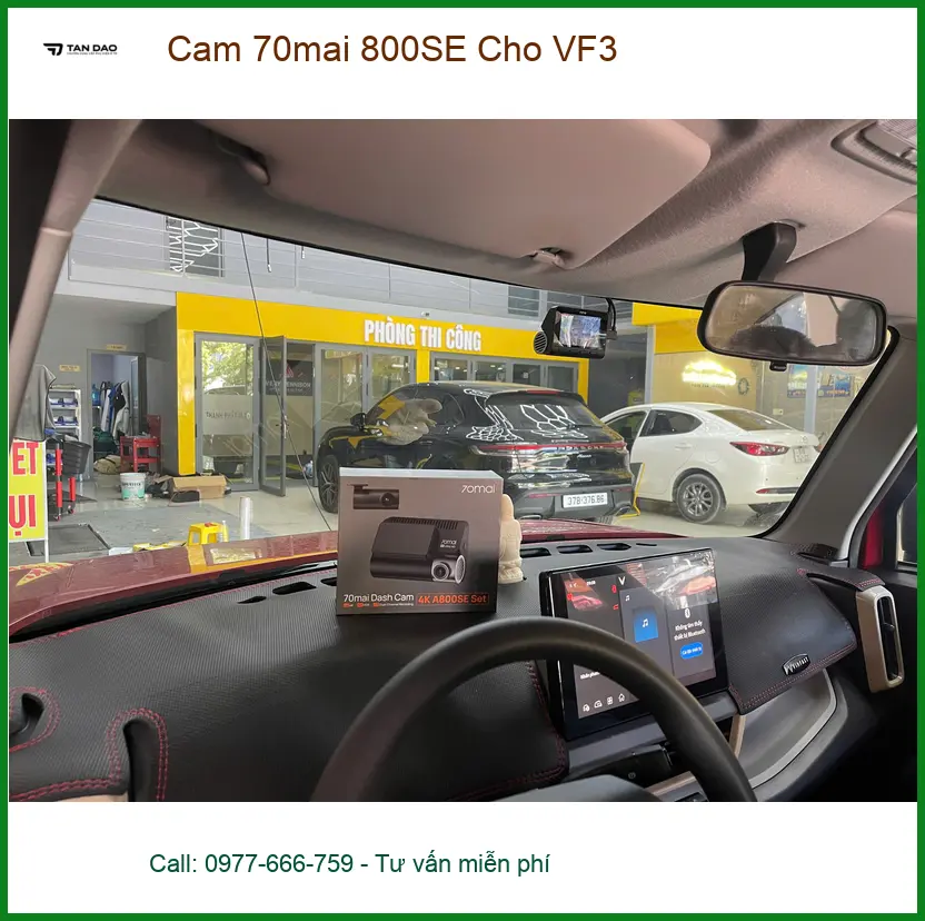 Chú Thanh lắp Camera 70mai 800SE cho VinFast VF3 ở Quận Thủ Đức