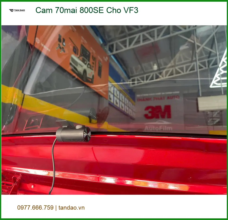 Chú Thanh lắp Camera 70mai 800SE cho VinFast VF3 ở Quận Thủ Đức ảnh thực tế 4