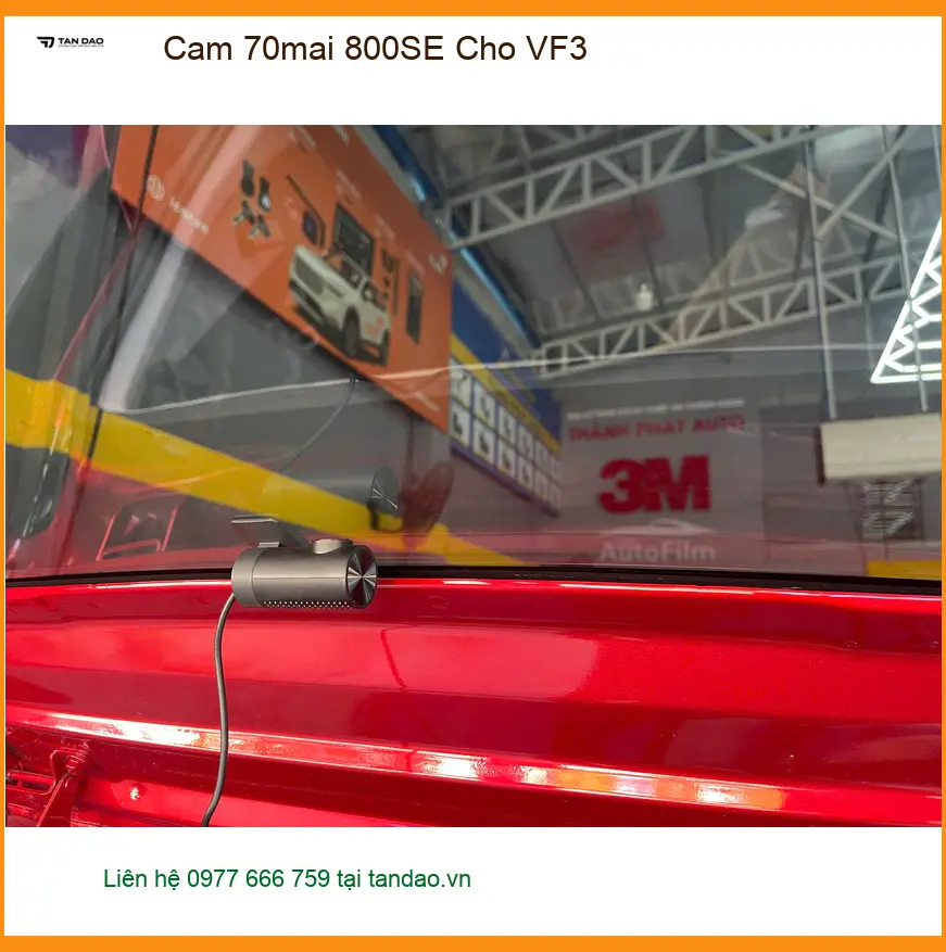 Anh Kiên lắp Cam 70mai 800SE cho VinFast VF3 tại Quận 12 lái xe an tâm