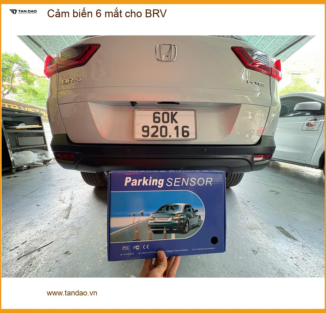 Chú Khang lắp cảm biến 6 mắt cho BRV tại Cần Giờ tránh va quệt khi lùi xe ảnh thực tế 2