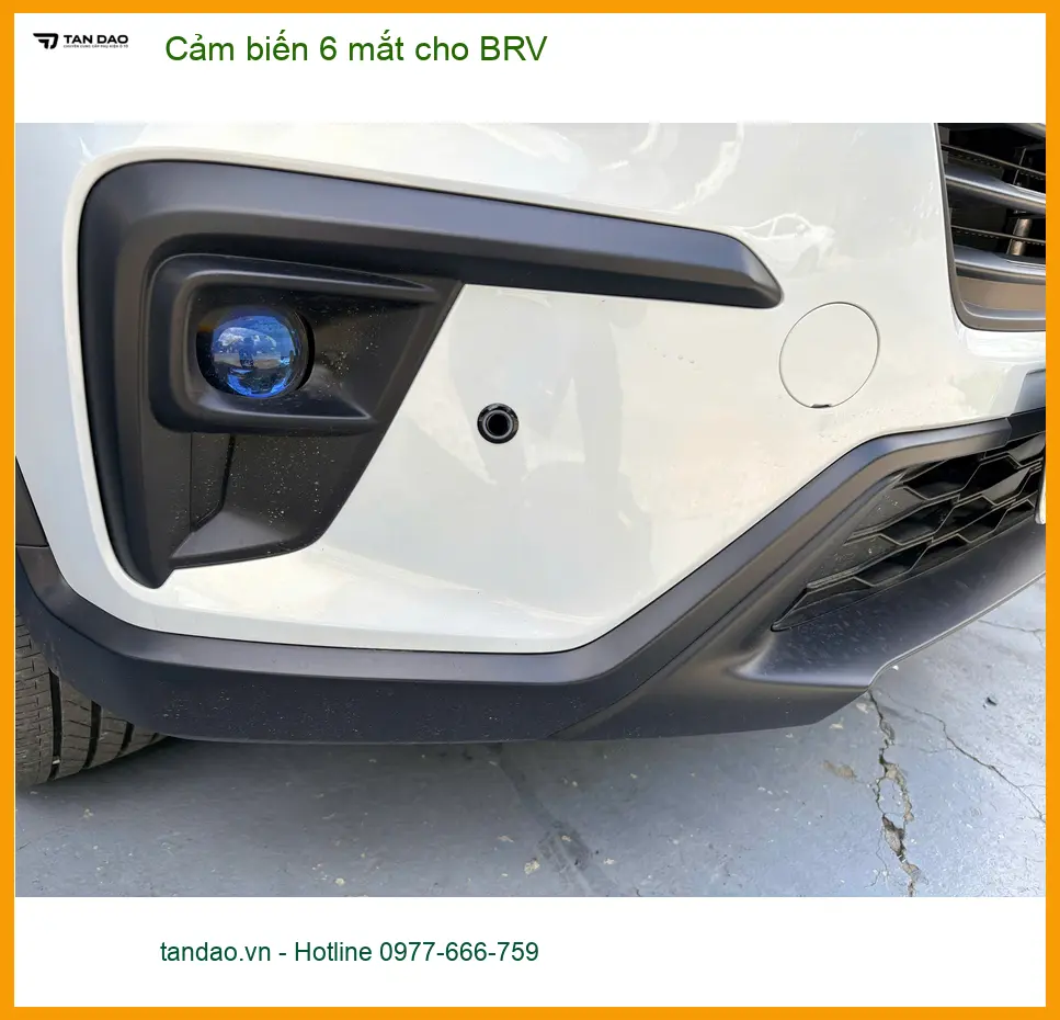 Chú Khang lắp cảm biến 6 mắt cho BRV tại Cần Giờ tránh va quệt khi lùi xe ảnh thực tế 3