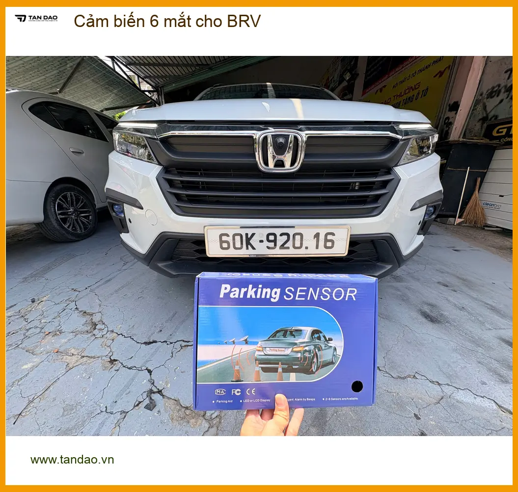 Chú Khang lắp cảm biến 6 mắt cho BRV tại Cần Giờ tránh va quệt khi lùi xe ảnh thực tế 4