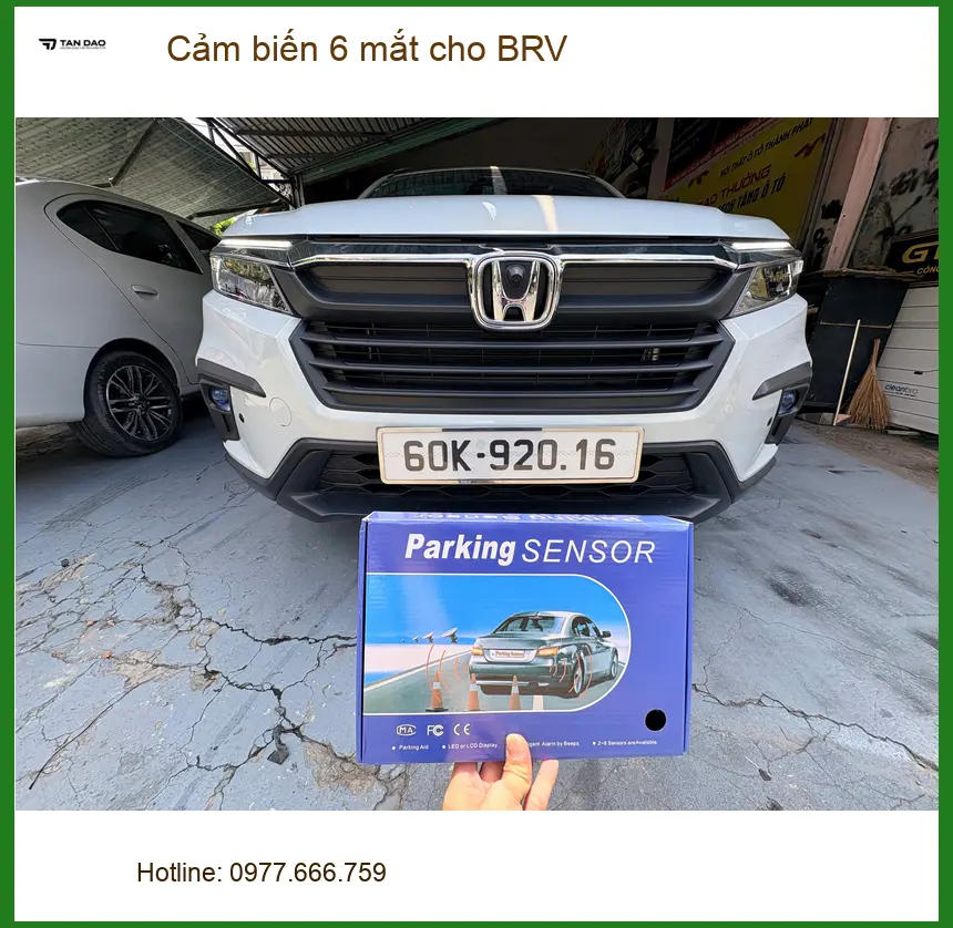 Anh Tùng lắp cảm biến 6 mắt cho BRV tại Quận 3 tránh va quẹt ảnh thực tế 4
