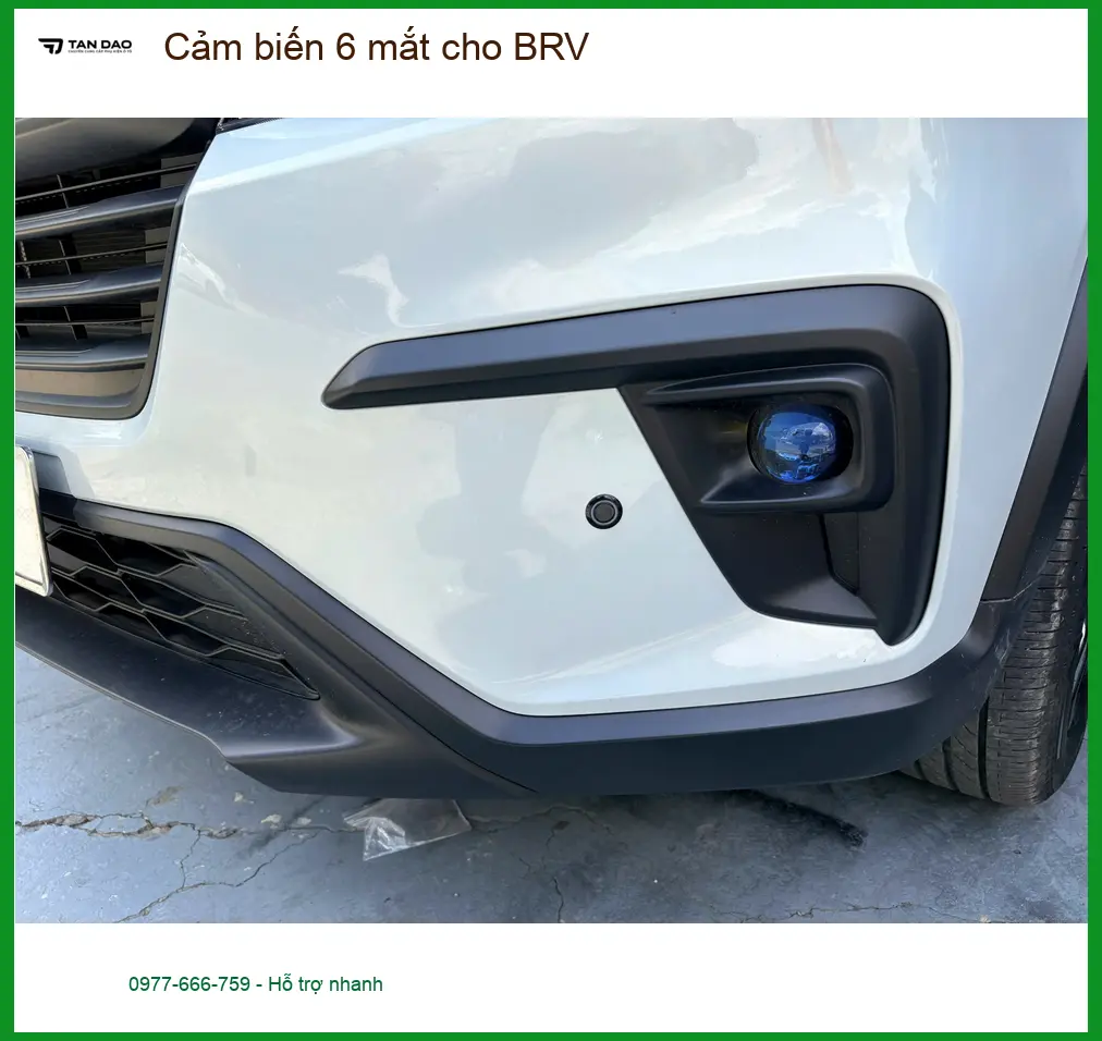 Anh Quốc Anh lắp cảm biến 6 mắt cho BRV tại Quận 2 để đỗ xe an toàn hơn ảnh thực tế 5