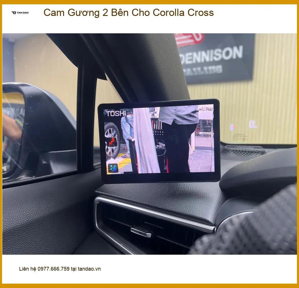 Chị Mai lắp cam gương 2 bên cho Corolla Cross tại Quận Tân Phú để tránh va quệt vặt ảnh thực tế 2
