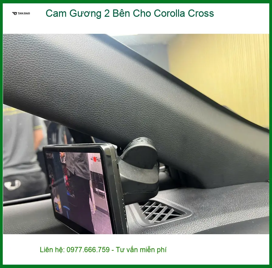Chị Mai lắp cam gương 2 bên cho Corolla Cross tại Quận Tân Phú để tránh va quệt vặt ảnh thực tế 3