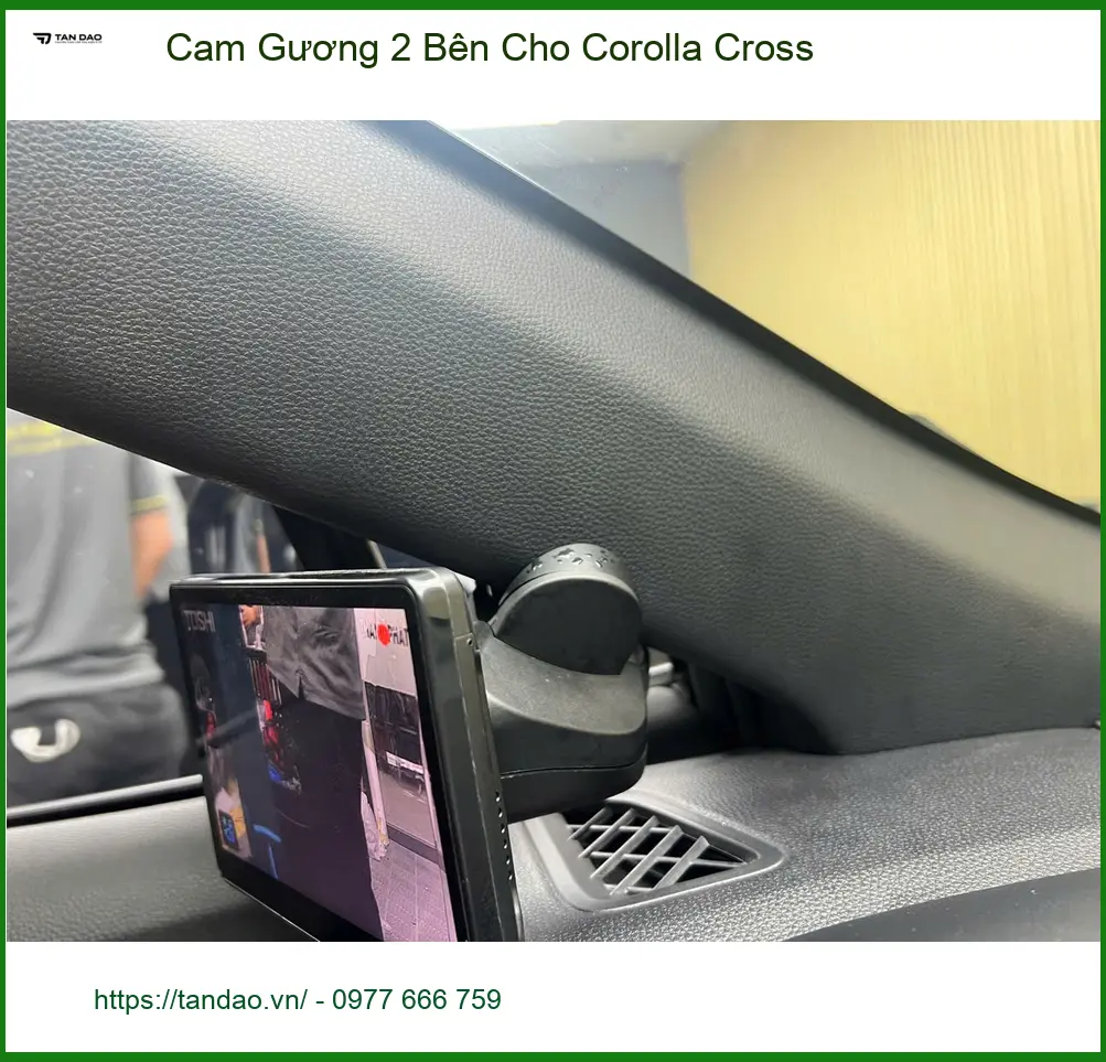 Anh Phong lắp Cam Gương 2 Bên cho Corolla Cross tại Hóc Môn để lái xe an toàn hơn ảnh thực tế 2