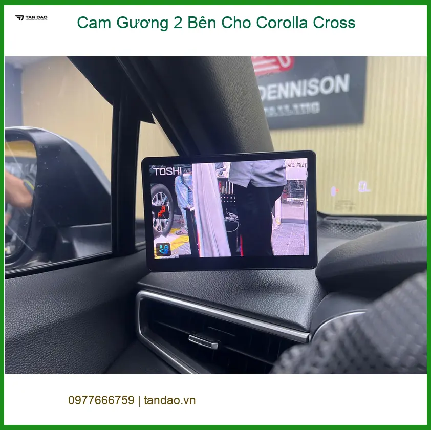 Anh Phong lắp Cam Gương 2 Bên cho Corolla Cross tại Hóc Môn để lái xe an toàn hơn ảnh thực tế 5