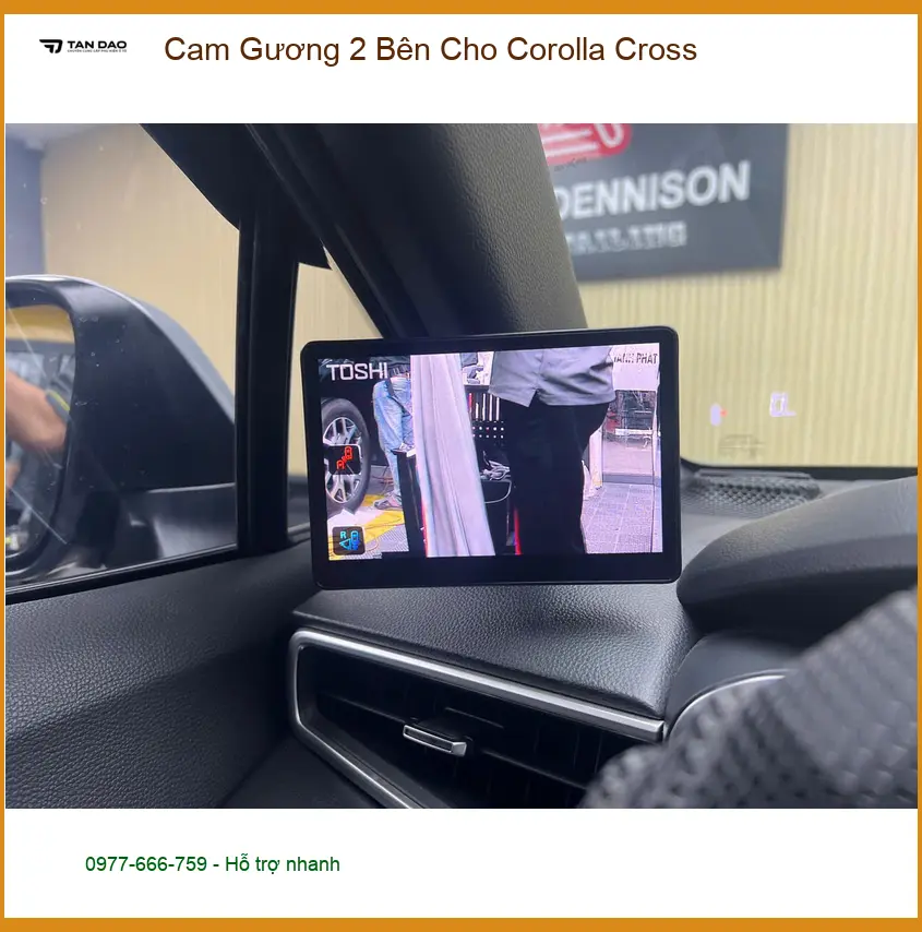 Anh Nam lắp camera gương 2 bên cho Corolla Cross để dễ chuyển làn ở Quận 9
