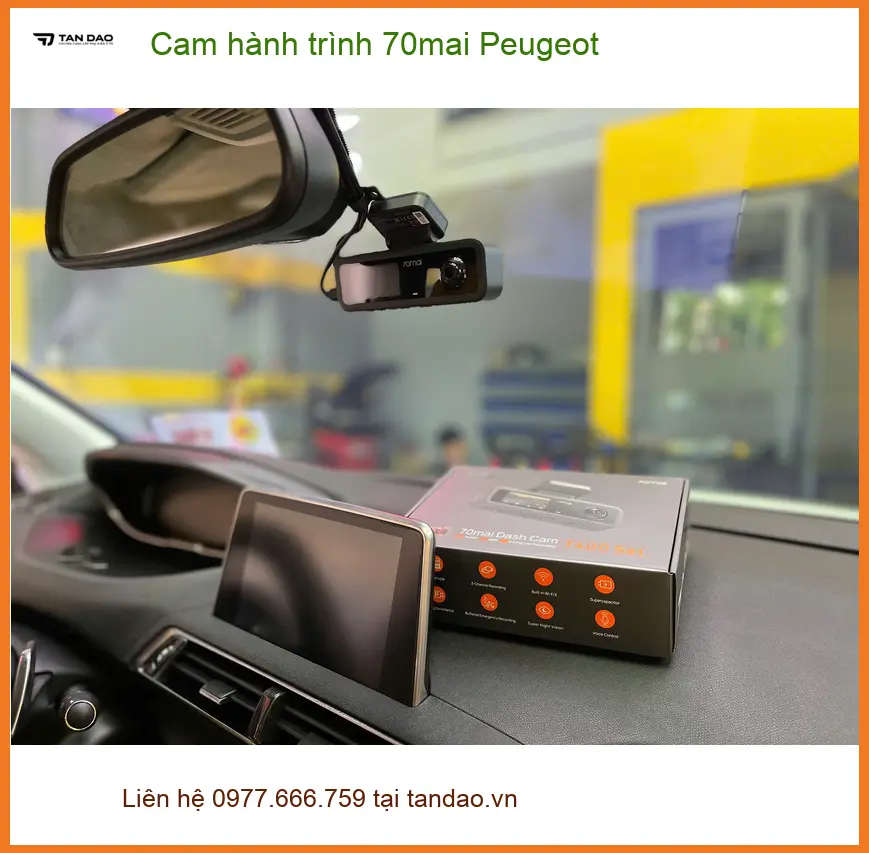 Anh Khôi lắp Cam hành trình 70mai Peugeot 3008 ở Quận 12 để ghi lại mọi khoảnh khắc
