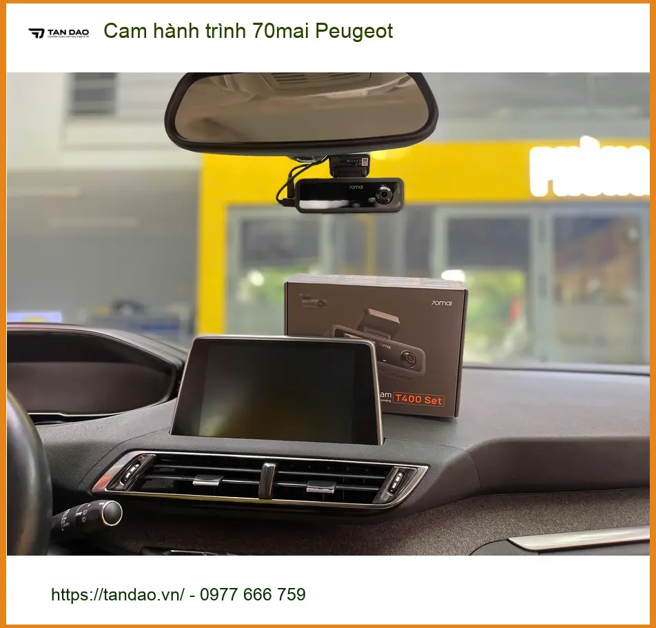 Anh Bách lắp cam hành trình 70mai Peugeot 3008 tại Quận Thủ Đức ảnh thực tế 2