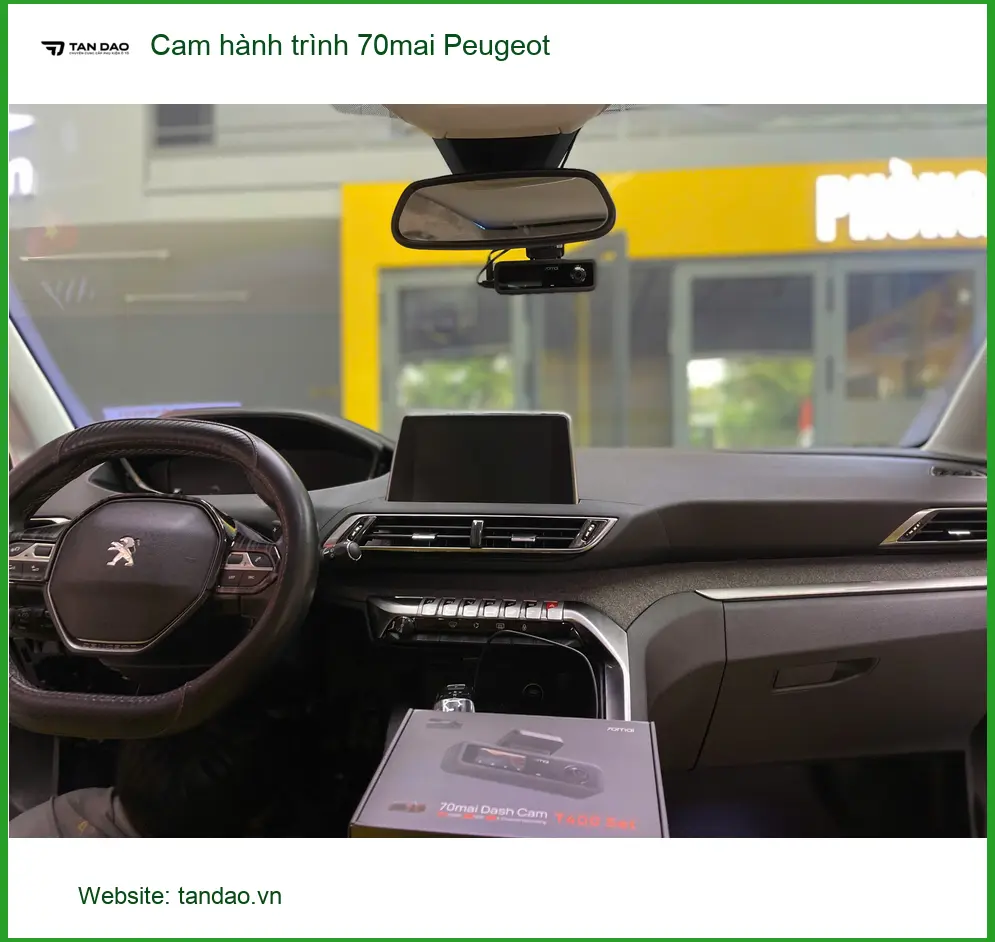 Anh Bách lắp cam hành trình 70mai Peugeot 3008 tại Quận Thủ Đức ảnh thực tế 3