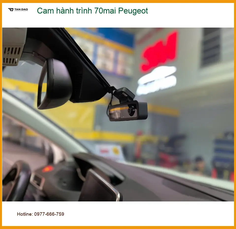 Anh Khôi lắp Cam hành trình 70mai Peugeot 3008 ở Quận 12 để ghi lại mọi khoảnh khắc ảnh thực tế 3