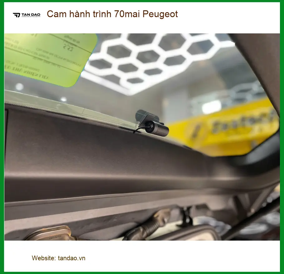 Anh Bách lắp cam hành trình 70mai Peugeot 3008 tại Quận Thủ Đức ảnh thực tế 4
