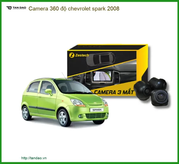 Camera 360 độ cho Chevrolet Spark 2008 - Địa Chỉ Lắp Đặt Uy Tín TPHCM