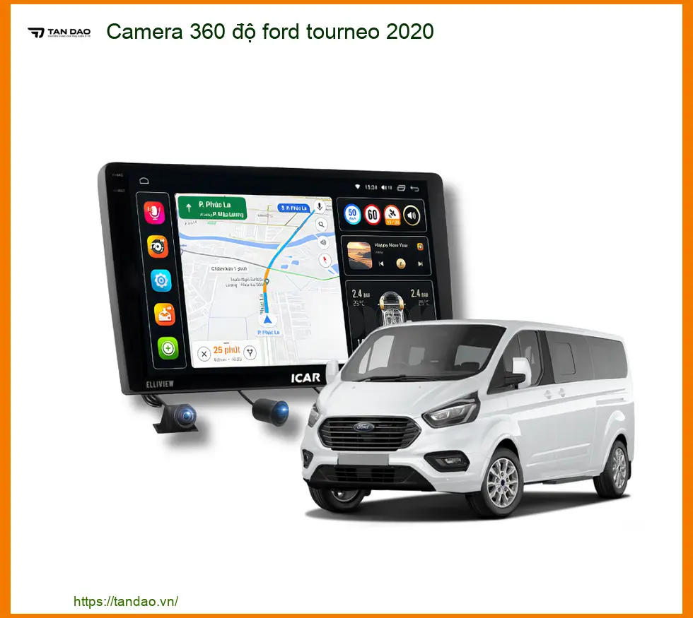 Camera 360 độ Ford Tourneo 2020 - Địa Chỉ Lắp Đặt Chính Hãng TPHCM