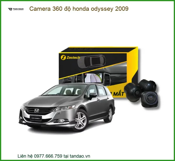 Camera 360 độ Honda Odyssey 2009 - Trung Tâm Lắp Đặt Uy Tín TPHCM