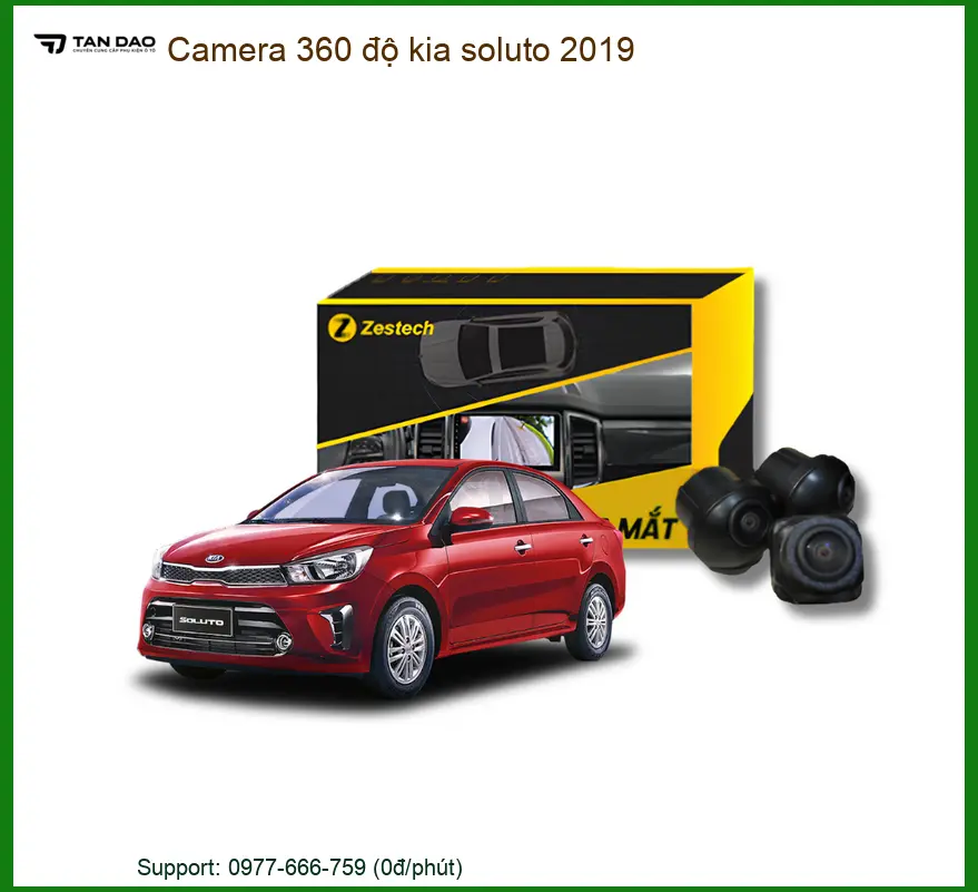 Bộ Camera 360 độ Ô tô Kia Soluto 2019 - Trung Tâm Lắp Đặt Uy Tín TPHCM