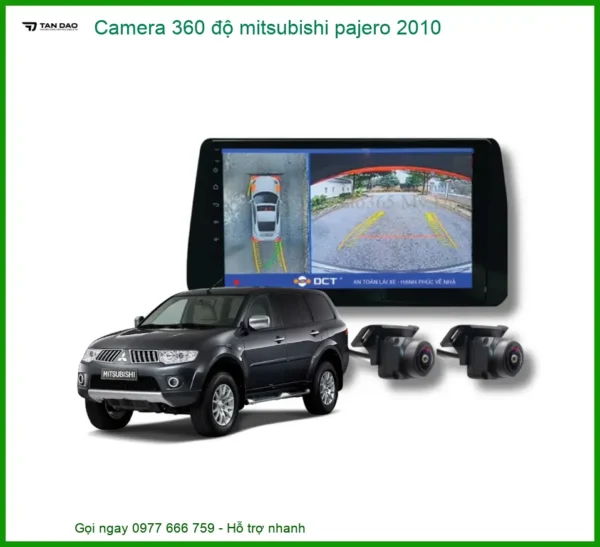 Camera 360 độ Mitsubishi Pajero 2010 - Trung Tâm Lắp Đặt Chính Hãng TPHCM