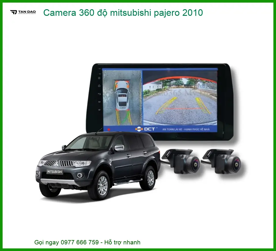Camera 360 độ Mitsubishi Pajero 2010 - Trung Tâm Lắp Đặt Chính Hãng TPHCM