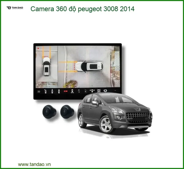 Camera 360 độ Peugeot 3008 2014 - Địa Chỉ Lắp Đặt Uy Tín TPHCM