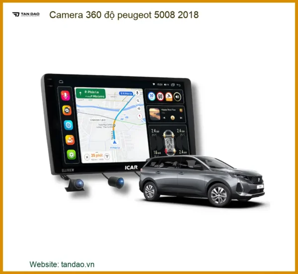 Camera 360 độ Peugeot 5008 2018 - Trung Tâm Nâng Cấp Chính Hãng Giá Tốt TPHCM