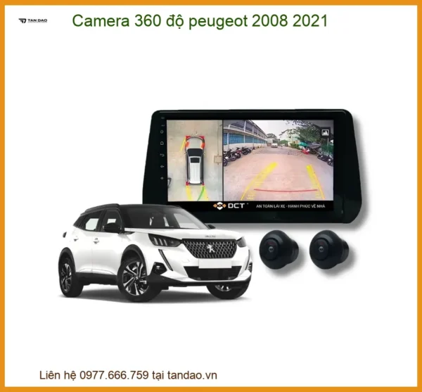 Camera 360 Độ Cho Peugeot 2008 2021 - Chính Hãng, An Toàn Tuyệt Đối