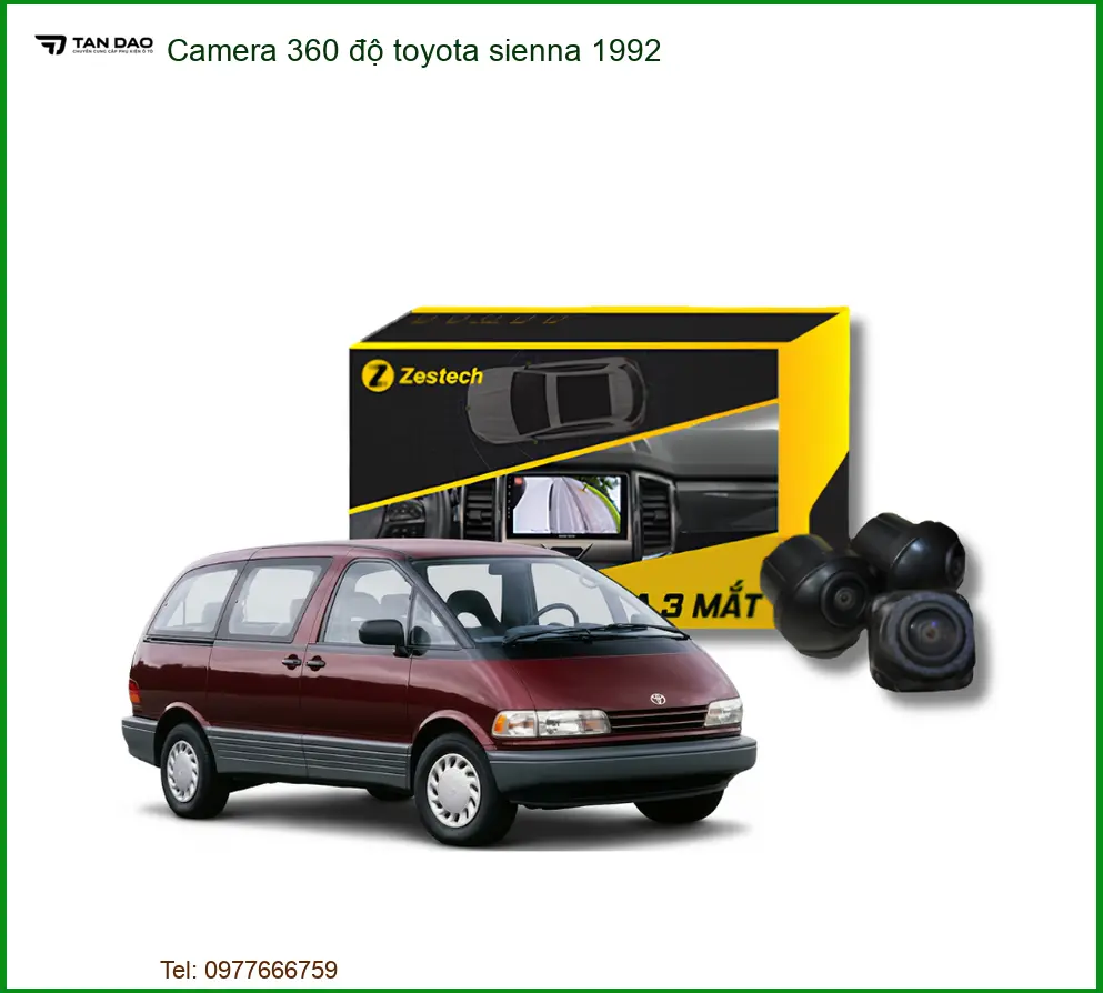 Camera 360 độ Toyota Sienna 1992 - Trung Tâm Gắn Chính Hãng TPHCM
