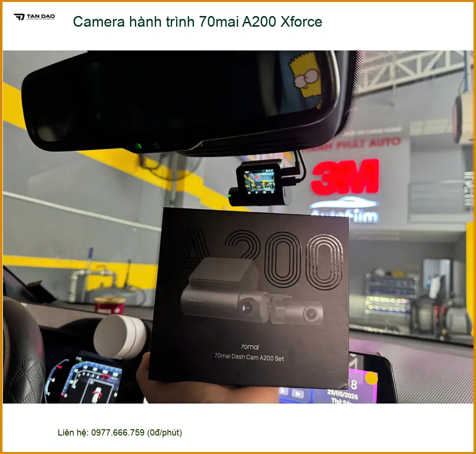 Anh Khải lắp Camera hành trình 70mai A200 Xforce cho Hyundai Creta ở Quận 2 ảnh thực tế 2
