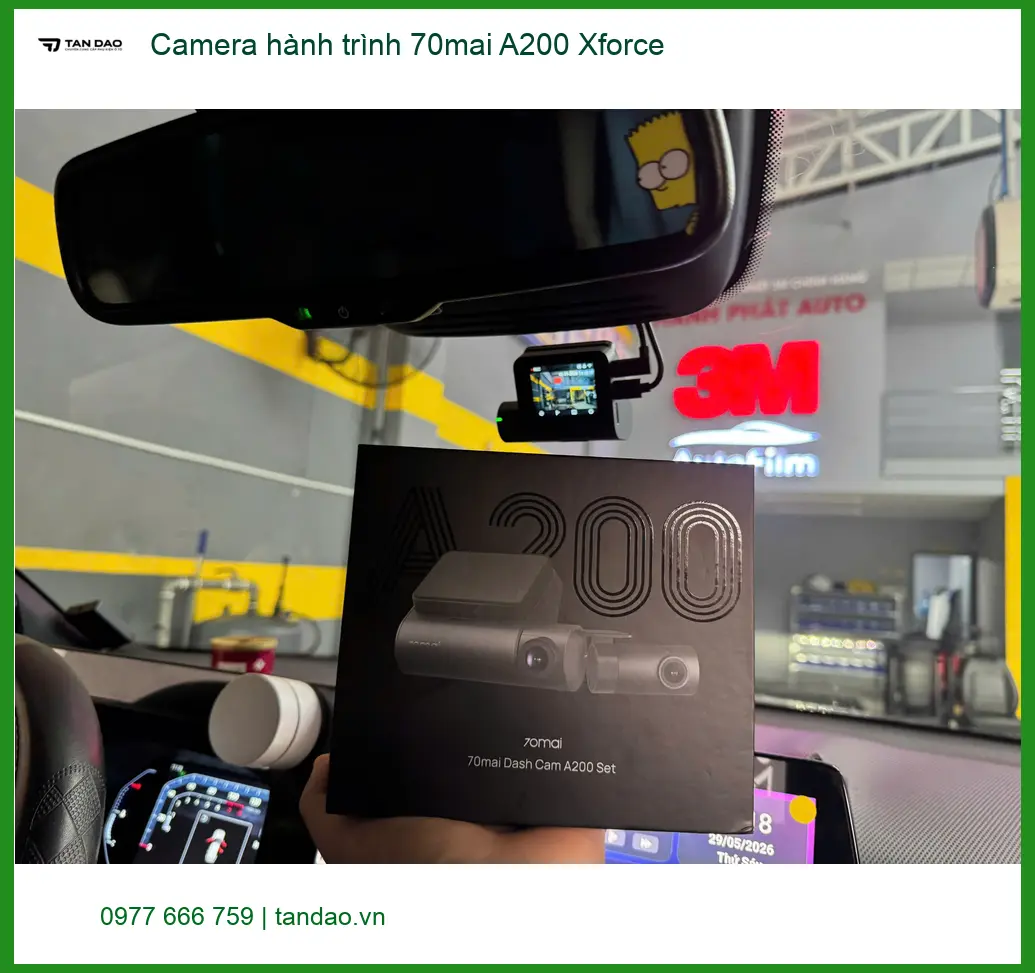 Anh Tấn lắp Camera hành trình 70mai A200 Xforce cho Mazda CX-5 tại Quận 12 ảnh thực tế 2